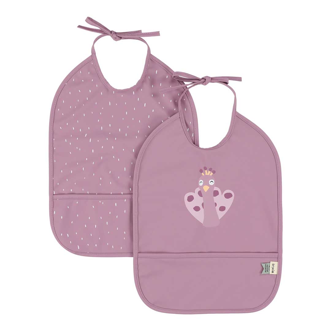 Babero impermeable 2-pack - Mrs. Peacock